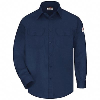 G7302 FR Long Sleeve Shirt Button Navy L