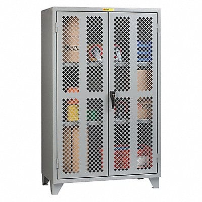 Storage Cabinet 78 x30 x60 Gray 2Shlv