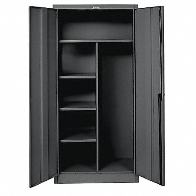 K4197 Storage Cabinet 78 x48 x24 Black 4Shlv
