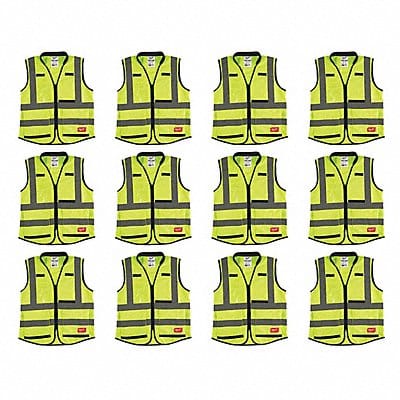 High Visibility Vest 12 pk 3XL/4XL