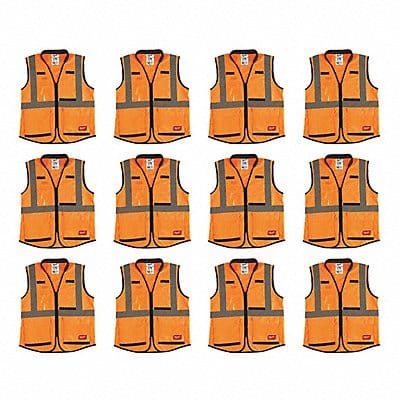 High Visibility Vest 12 pk L/XL