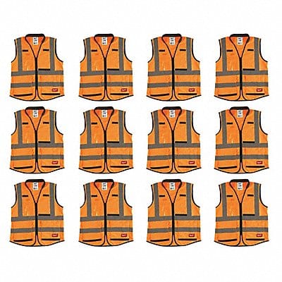 High Visibility Vest 12 pk 3XL/4XL