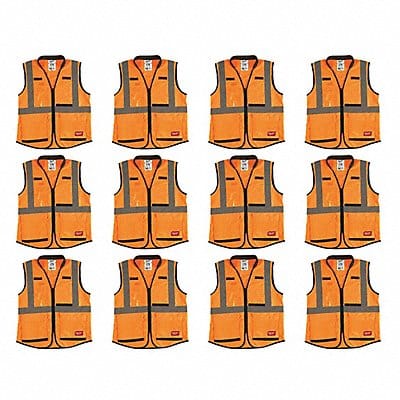 High Visibility Vest 12 pk 3XL/4XL