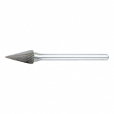 Cone Bur Pointed End 1/4 Carbide