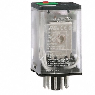 J2412 GeneralPurpose Relay 120VAC 10A 11Pins