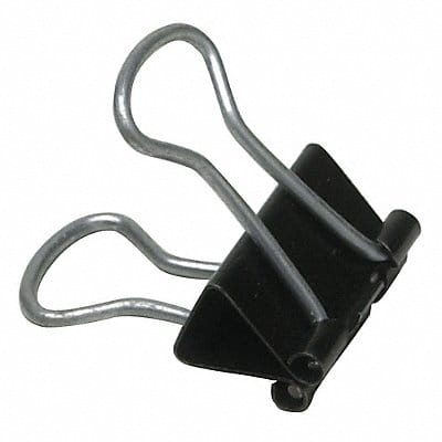 Binder Clip 3/4in Steel Blk/Slvr PK12 Binder Clip 3/4in Steel Blk/Slvr PK12
