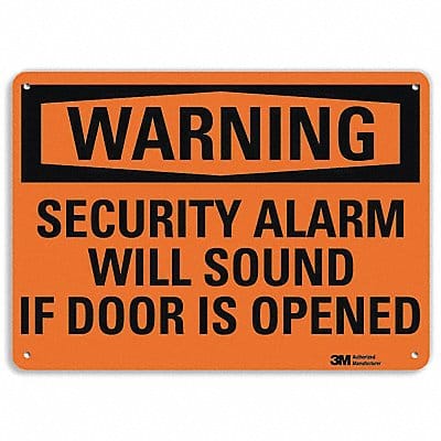 Danger Sign 7 in x 10 in Aluminum