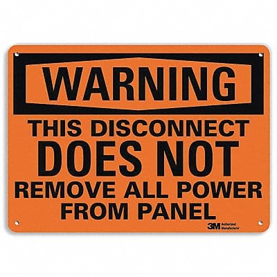 Danger Sign 7 in x 10 in Aluminum