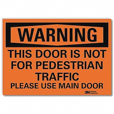 Security Sign 5x7in Reflective Sheeting