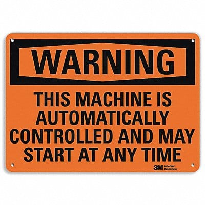 Danger Sign 7 in x 14 in Aluminum