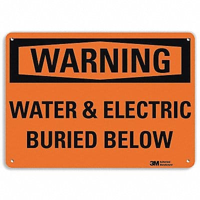 Danger Sign 7 in x 10 in Aluminum