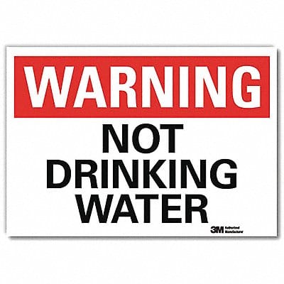 Warning Sign 7inx10in Reflctv Sheeting
