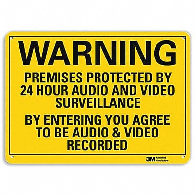 Danger Sign 7 in x 14 in Aluminum