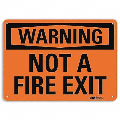 Danger Sign 7 in x 10 in Aluminum