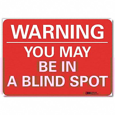 Rflct Traffic Safety Lbl 7x10in Alum