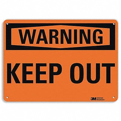 Danger Sign 7 in x 14 in Aluminum