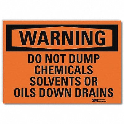 Warning Sign 5inx7in Reflective Sheeting