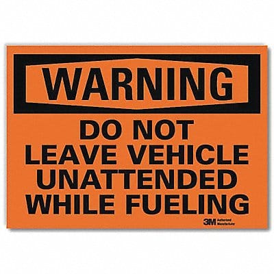 Warning Sign 5 in x 7 in Rflct Sheeting