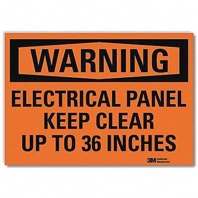 K3077 Warning Sign 10x14in Reflective Sheeting