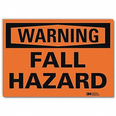 Warning Sign 7inx10in Reflctv Sheeting