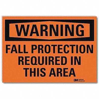 Warning Sign 7 in x 10 in Rflct Sheeting