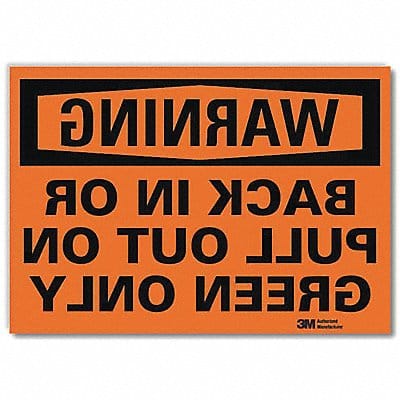 Rflct Loading Unloading Lbl 7x10in Alum