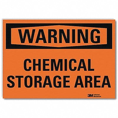 Warning Sign 5 in x 7 in Rflct Sheeting