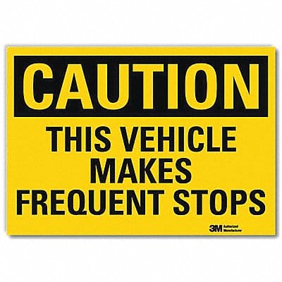 Rflctv Traffic Safety Lbl 10x14in Plastc