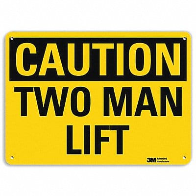Safety Sign 10 inx14 in Aluminum