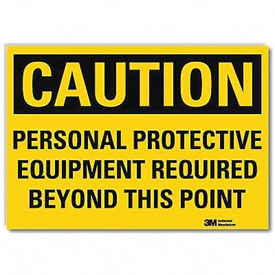 Caution Sign 5inx7in Reflective Sheeting