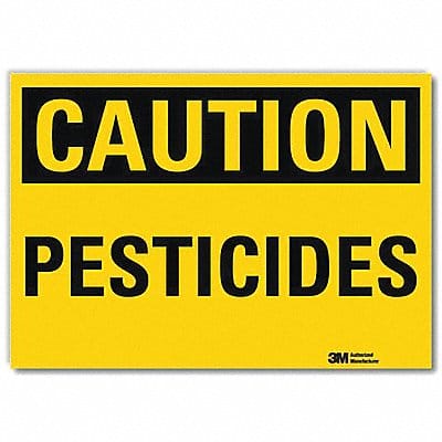 Caution Sign 7 in x 10 in Rflct Sheeting