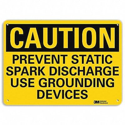 Safety Sign 7 in x 10 in Aluminum