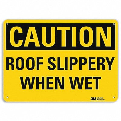 Safety Sign 10 in x 14 in Aluminum