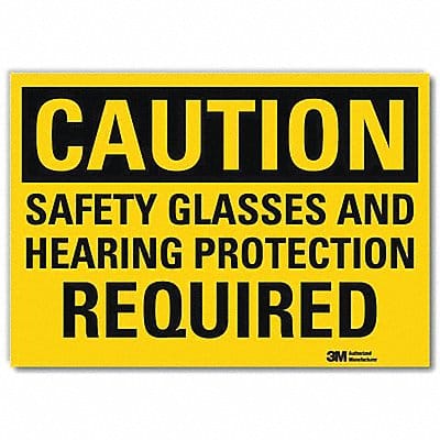 Caution Sign 7inx10in Reflctv Sheeting