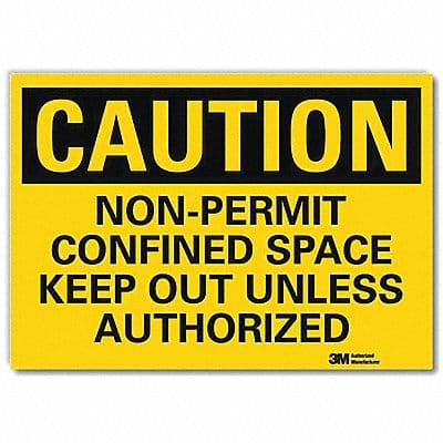 Caution Sign 10x14in Reflective Sheeting