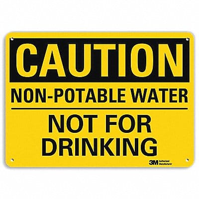 Safety Sign 7 in x 10 in Aluminum
