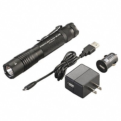Handheld Flashlight Alum Black 1000lm