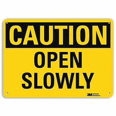 Safety Sign 7 in x 10 in Aluminum