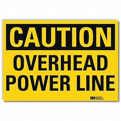 Caution Sign 7 in x 10 in Rflct Sheeting