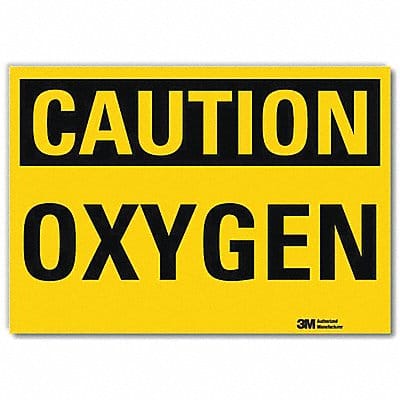 Caution Sign 7inx10in Reflctv Sheeting