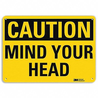 Safety Sign 7 in x 10 in Aluminum