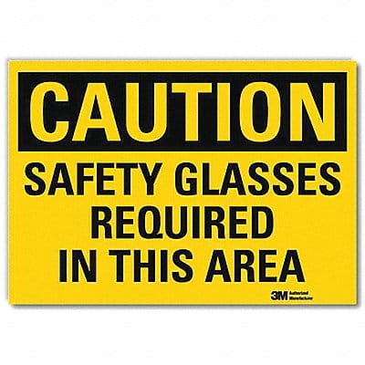 Caution Sign 5inx7in Reflective Sheeting
