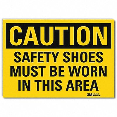 Caution Sign 7 in x 10 in Rflct Sheeting