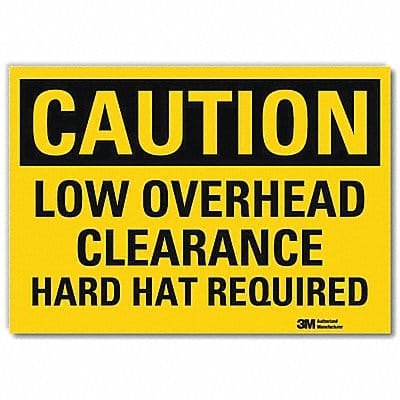 Caution Sign 7inx10in Reflctv Sheeting