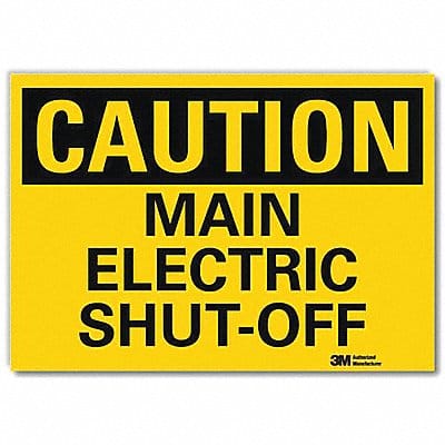 Caution Sign 7x10in Reflective Sheeting