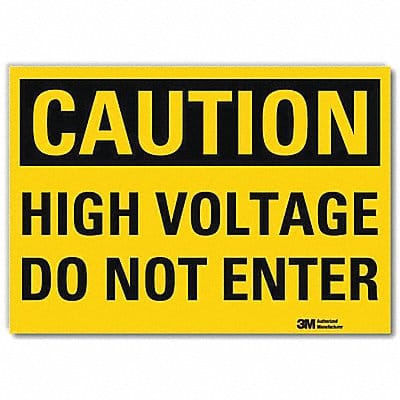 Caution Sign 5inx7in Reflective Sheeting