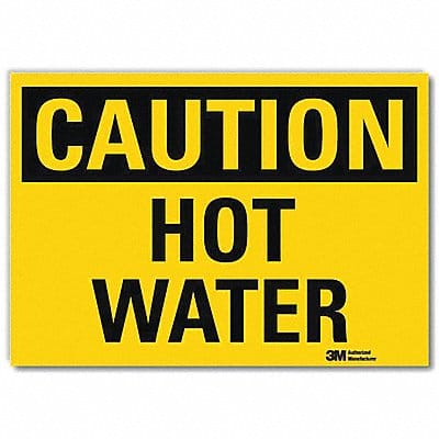 Caution Sign 7inx10in Reflctv Sheeting