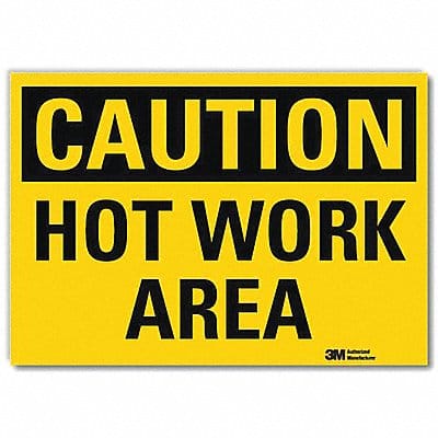 Caution Sign 7inx10in Reflctv Sheeting