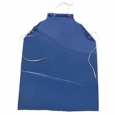 Bib Apron 45inLx36inW Blue Vinyl PK12