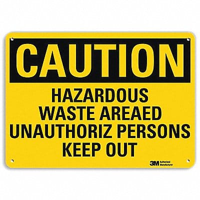 Safety Sign 7 in x 10 in Aluminum